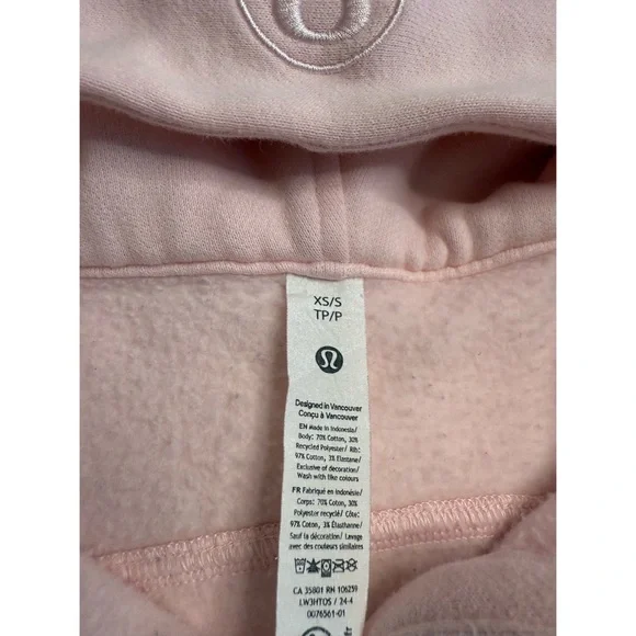 Lululemon | Scuba Oversized Half-Zip Hoodie | XS/S | Strawberry Milkshake - Picture 2 of 4